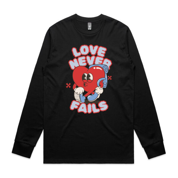 Love Never Fails - Mens Staple Longsleeve Tee Thumbnail