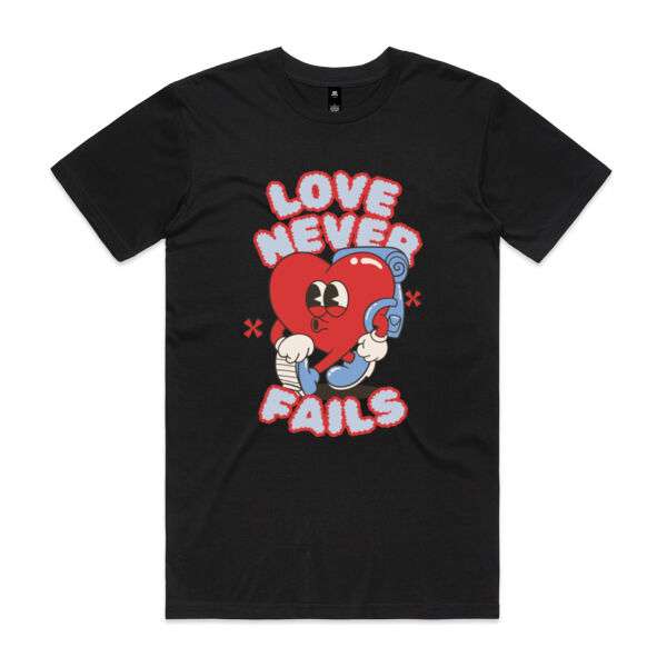 Love Never Fails - Mens Staple T shirt Thumbnail